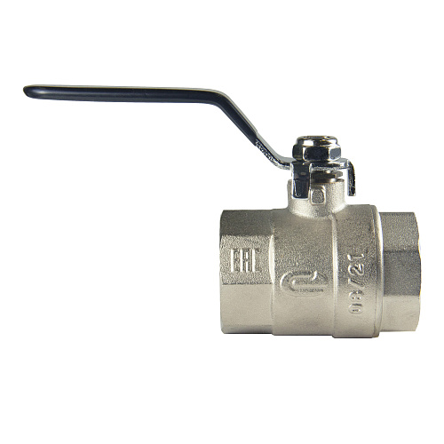 Кран шаровой для воды 1-1/4" г/г рычаг, никель, ONDO