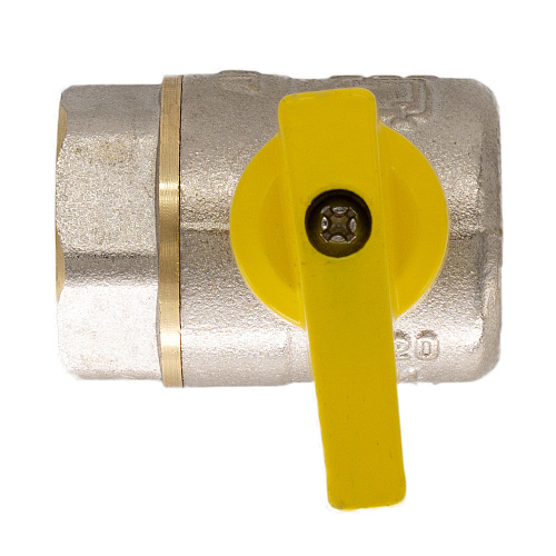 Кран шаровой для газа угловой 1/2" ш/г бабочка CTM ГАЗ