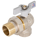 Кран шаровой для воды 3/4" с накидной гайкой угловой бабочка,  CTM СТАНДАРТ