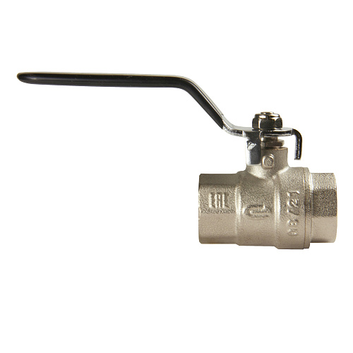 Кран шаровой для воды 1/2" г/г рычаг, никель, ONDO