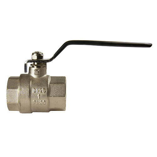 Кран шаровой для воды 1" г/г рычаг, никель, ONDO