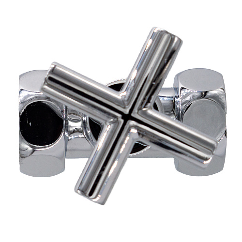 Вентиль прямой 1"х1" г/г ручка-крест для п/с хром СТМ ТЕРМО