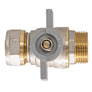 Кран шаровой для воды 26х1" ц/ш бабочка CTM СТАНДАРТ_3