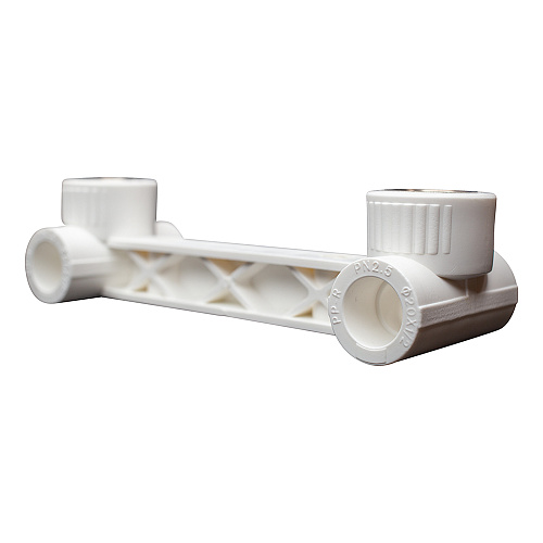 Тройник PP-R двойной комб. с крепл. вн./р. DN 20х1/2" СТМ ПЛАСТ