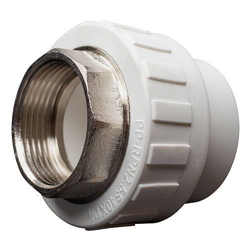 Муфта полипропиленовая PP-R комб. под ключ вн./р. DN 40х1-1/4" СТМ ПЛАСТ