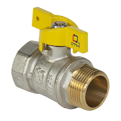 Кран шаровой для газа 3/4" г/ш бабочка CTM ГАЗ