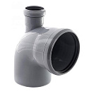 Тройник канализационный перех. универсал. 90 град. DN 110х50 фронтальный (вверх)