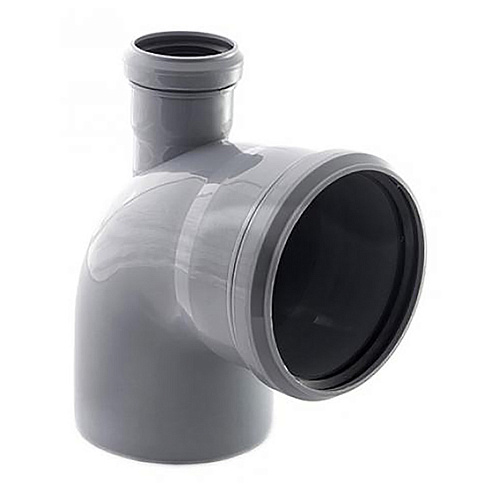 Тройник канализационный перех. универсал. 90 град. DN 110х50 фронтальный (вверх) Тройник канализационный перех. универсал. 90 град. DN 110х50 фронтальный (вверх)