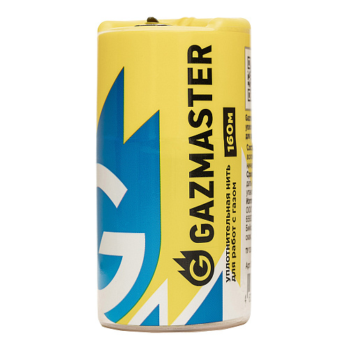 Нить сантех. д/герметизации резьбовых соед. 160м GAZMASTER Нить сантех. д/герметизации резьбовых соед. 160м GAZMASTER