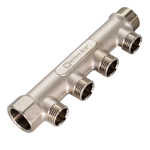 Коллектор 4 выхода (наружная резьба) 3/4"х1/2" СТМ Коллектор 4 выхода (наружная резьба) 3/4"х1/2" СТМ