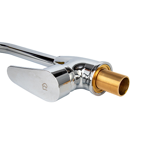 Смеситель ROEGEN RG014U для кухни, 40 мм, на гайке, c боковой металлической ручкой