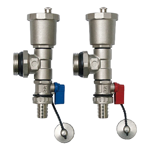 Коллекторный тройник с воздухоотводчиком и дренажным сливом 1" ONDO Коллекторный тройник с воздухоотводчиком и дренажным сливом 1" ONDO