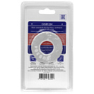 Кран д/быт. прибор. угл. 1/2"х3/4" ш/ш с отражат. нерж.сталь,  красный СТМ_1