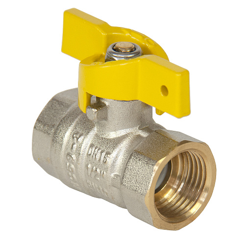 Кран шаровой для газа 1/2" г/г бабочка CTM ГАЗ