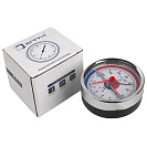 Термо-манометр аксиального подключения 1/4" c переходником на 1/2'',  измерение до 6 бар,  до +120°С_4