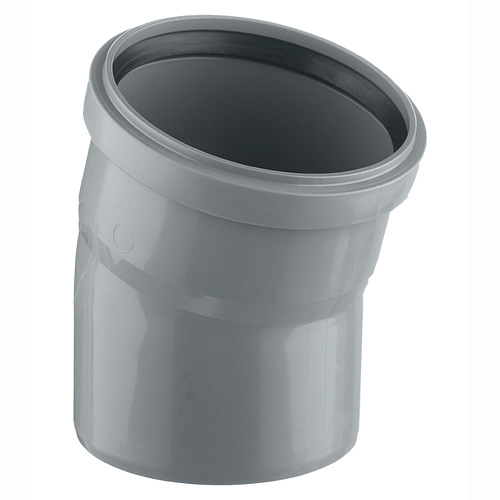 Отвод канализационный 15 град. DN 110 Отвод канализационный 15 град. DN 110