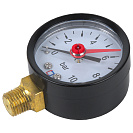 Манометр радиального подключения 1/4",  измерение до 10 бар СТМ_1