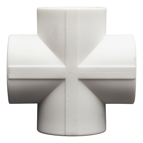 Крестовина полипропиленовая DN 32 СТМ ПЛАСТ Крестовина полипропиленовая DN 32 СТМ ПЛАСТ