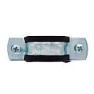 Хомут 1/2" (20-25мм) металлорезиновый с дюбелем 60мм и шурупом CTM_3