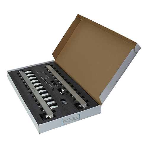 Коллекторная группа ONDO нерж сталь 11 вых. в сборе  с термостатическими и запорными клапанами