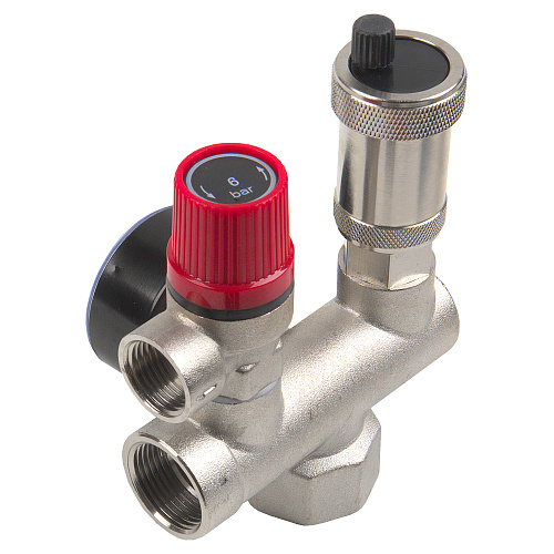 Группа безопасности котла проходная 1"  (6 бар) ONDO