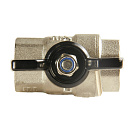 Кран шаровой для воды 1/2" г/г бабочка,  никель,  ONDO_4