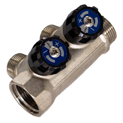 Коллектор 2 выхода вентиль н/р 1"х1/2" СТМ Коллектор 2 выхода вентиль н/р 1"х1/2" СТМ