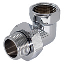 Соединение угловое г/ш 1" с накидной гайкой для п/с хромированное СТМ ТЕРМО