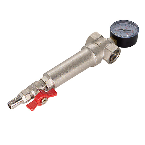 Фильтр самоочищающийся с манометром для гор. и хол. воды 3/4" СТМ ТЕРМО Фильтр самоочищающийся с манометром для гор. и хол. воды 3/4" СТМ ТЕРМО