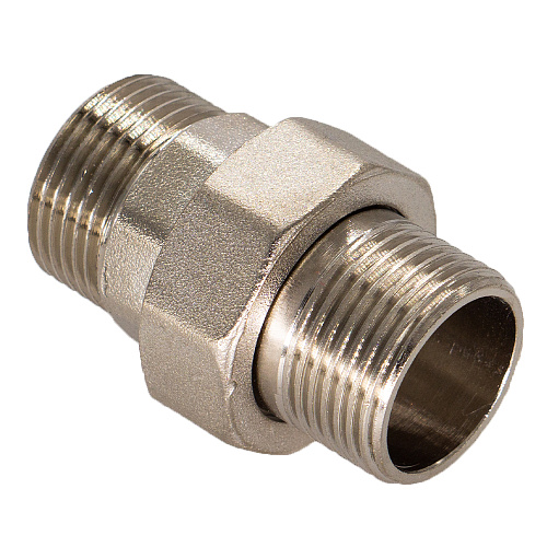 Муфта латунная резьбовая разъемная  с накид. гайкой  1/2" ш/ш CTM