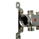 Коллекторная группа ONDO нерж сталь 12 вых. в сборе  с термостатическими и запорными клапанами_1