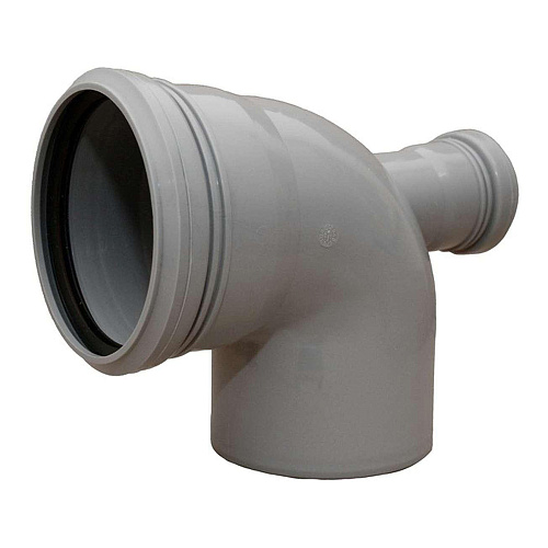 Тройник канализационный перех. универсал. 90 град. DN 110х50 (назад) Тройник канализационный перех. универсал. 90 град. DN 110х50 (назад)
