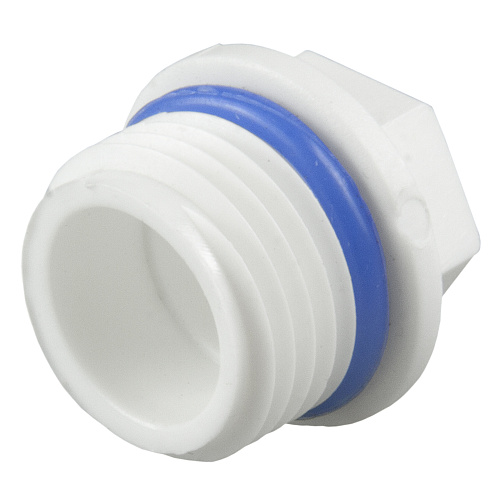 Заглушка полипропиленовая PP-R резьбовая DN 20 СТМ ПЛАСТ