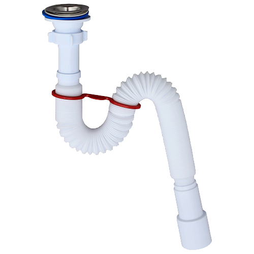 Сифон гофрированный удлиненный  1 1/4"*40/50