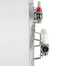 Коллекторная группа ONDO нерж сталь 6 вых. в сборе с расходомерами и термостатическими клапанами без сливных кранов и воздухоотводчиков_4