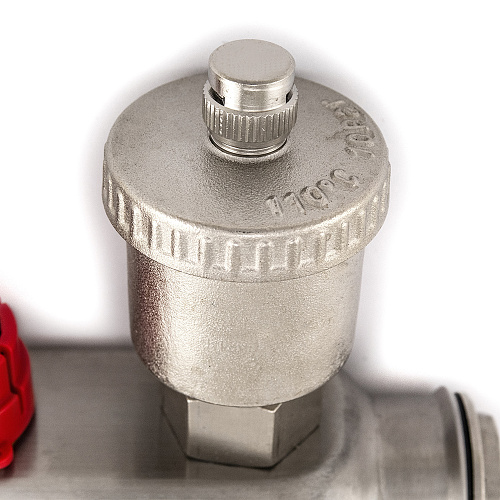 Коллекторная группа ONDO нерж сталь 11 вых. в сборе с автоматическим воздухоотводчиком, расходомера Коллекторная группа ONDO нерж сталь 11 вых. в сборе с автоматическим воздухоотводчиком, расходомера