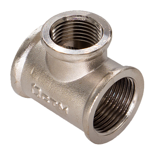 Тройник резьбовой переходной  3/4"x1/2"x3/4" г/г/г CTM