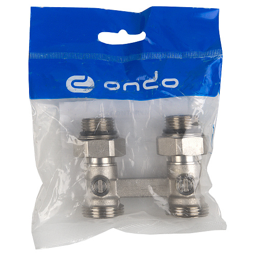 Мультифлекс, узел для нижнего прямого подключения, (Н-образный) с шаровым краном ONDO