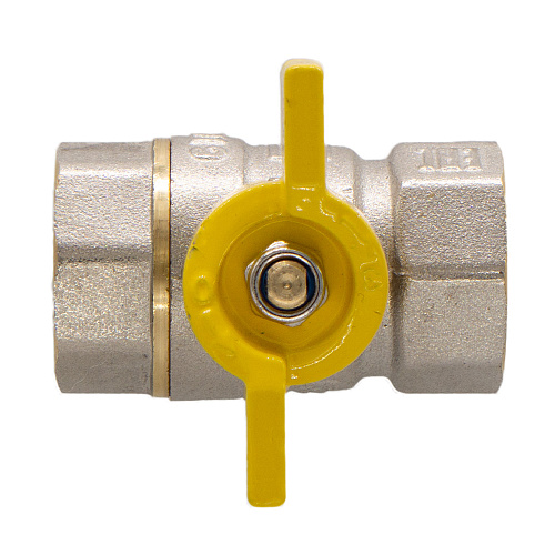 Кран шаровой для газа 1/2" г/г бабочка CTM ГАЗ