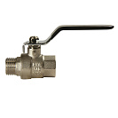 Кран шаровой для воды 1/2" г/ш рычаг,  никель,  ONDO_2