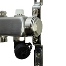 Коллекторная группа ONDO нерж сталь 12 вых. в сборе  с термостатическими и запорными клапанами_3