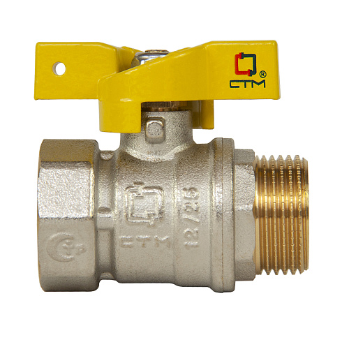 Кран шаровой для газа 3/4" г/ш бабочка CTM ГАЗ