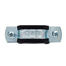 Хомут 2-1/2" (72-78мм) металлорезиновый с дюбелем и шурупом CTM_3