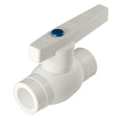 Кран шаровой PP-R DN 40 СТМ ПЛАСТ (шар стальной)