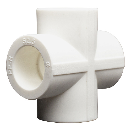 Крестовина полипропиленовая DN 25 СТМ ПЛАСТ Крестовина полипропиленовая DN 25 СТМ ПЛАСТ