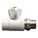 Кран шаровой PP-R для радиатора прямой DN 25х3/4" СТМ ПЛАСТ_1