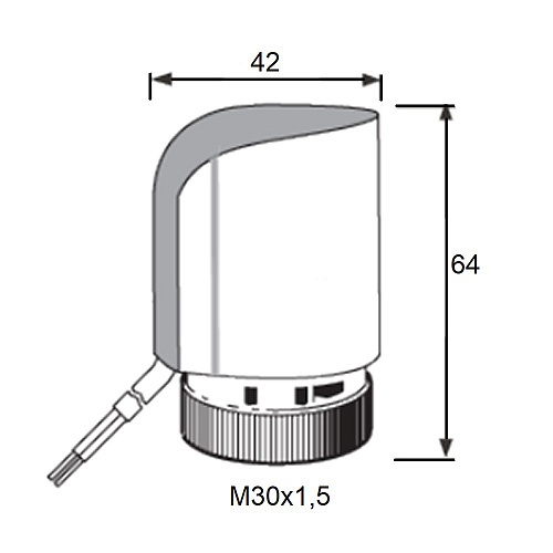 Сервопривод нормально закрытый ONDO