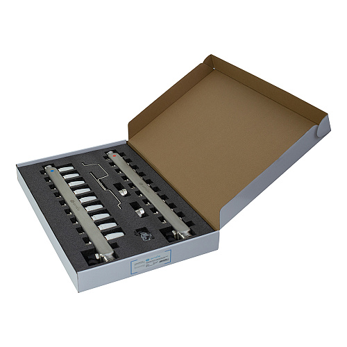 Коллекторная группа ONDO нерж сталь 9 вых. в сборе  с термостатическими и запорными клапанами Коллекторная группа ONDO нерж сталь 9 вых. в сборе  с термостатическими и запорными клапанами