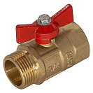 Кран шаровой для воды 1" г/ш бабочка ГАЛЛОП ПРАКТИК 131