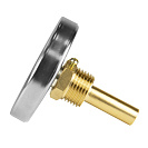 Термометр биметаллический d 63мм,  с погружной гильзой,  измерение до +120°С СТМ_2